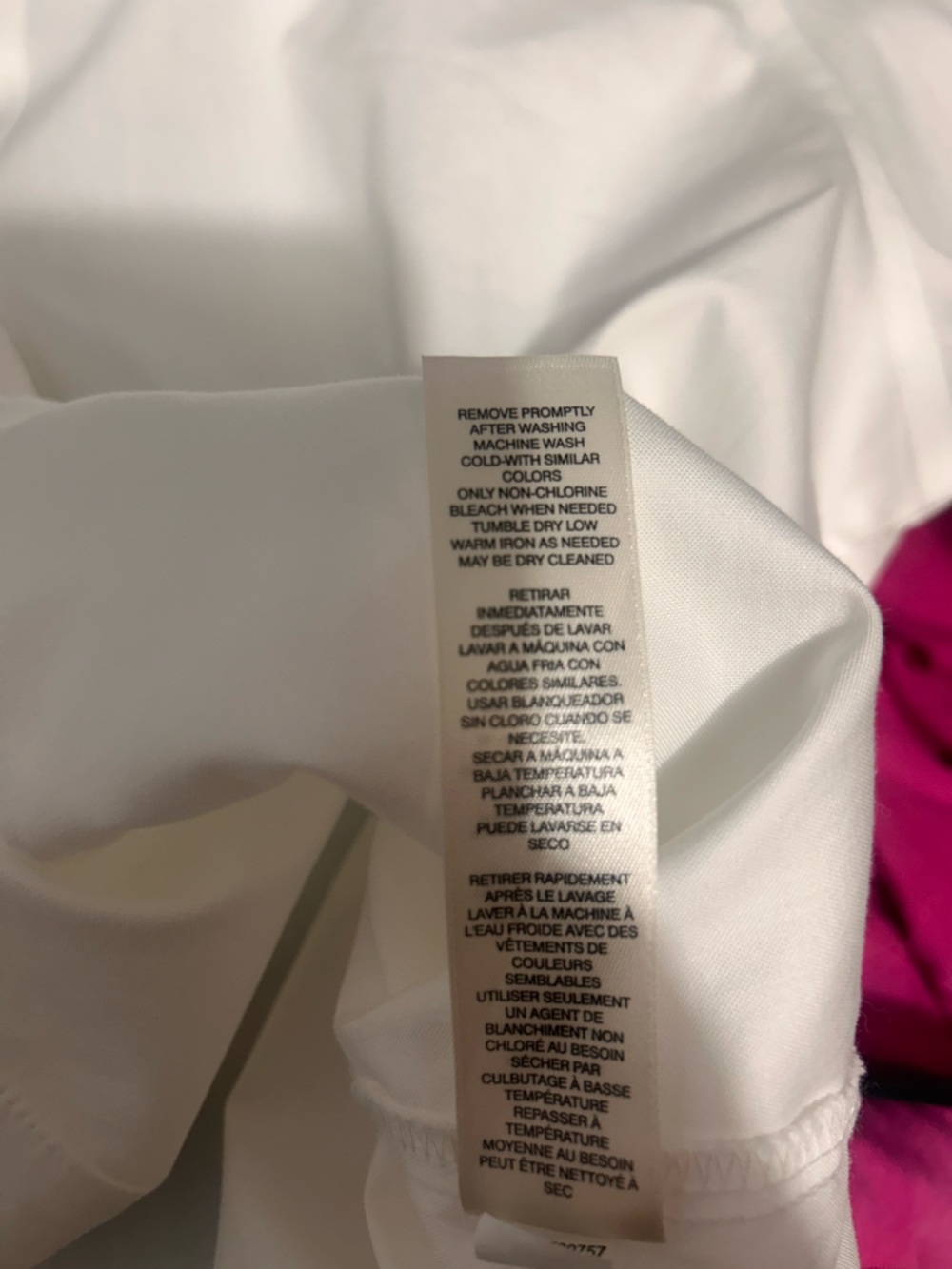 NWOT Chicos No Iron Stretch shirt size 2 or large - Picture 9 of 11